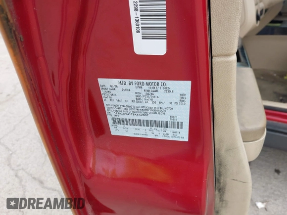 2008 Ford Escape Limited с VIN 1FMCU94178KE52807, выставлен на аукционе IAAI как лот 42345083 с пробегом 193 672 миль миль и . История ставок и продаж доступна на DreamBid. Изображение 9.