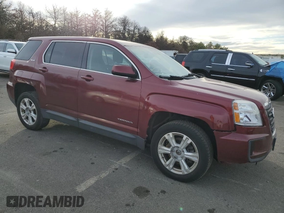 2017 GMC Terrain SLE with VIN 2GKFLSEK8H6249662, listed as a Copart auction lot 79162344 with 47,580 mi miles and Salvage Title. Bid and sale history available at carsss.com. Image 4.