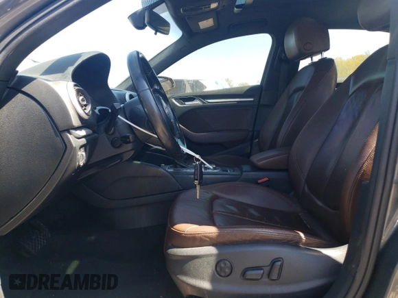 2017 Audi A3 Sedan Premium with VIN WAUAUHFF6H1034692, listed as a Copart auction lot 52635634 with 167,862 mi miles and Salvage Title. Bid and sale history available at carsss.com. Image 7.