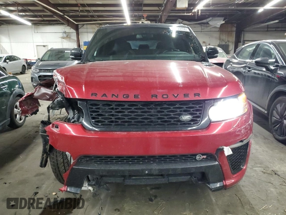 2016 Land Rover Range Rover Sport SVR with VIN SALWZ2EFXGA123133, listed as a Copart auction lot 89399755 with 80,768 mi miles and Salvage title. Bid and sale history available at DreamBid. Image 5.