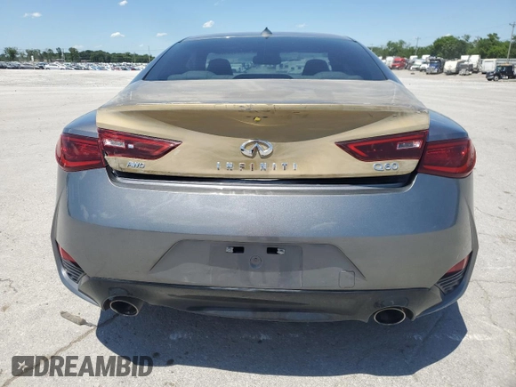 2017 Infiniti Q60 Premium z VIN JN1EV7EKXHM360345, wystawiony jako Copart lot #57509495 z przebiegiem 64 940 mil mil oraz Czysty tytuł • Clean title. Historia ofert i sprzedaży dostępna na DreamBid. Obrazek 6.