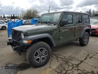 2022 Jeep Wrangler Unlimited Willys with VIN 1C4HJXDM4NW195983, listed as a Copart auction lot 48245114 with 21,920 mi miles and . Bid and sale history available at DreamBid. Image 1.