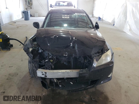 2006 Lexus IS 350 z VIN JTHBE262X65008390, wystawiony jako Copart lot #53362345 z przebiegiem Nie podano mil oraz Szkoda całkowita • Salvage title. Historia ofert i sprzedaży dostępna na DreamBid. Obrazek 5.