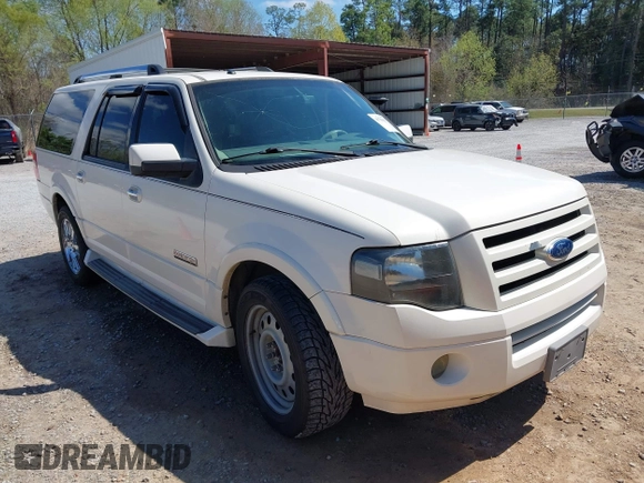 2007 Ford Expedition EL Limited with VIN 1FMFK19507LA18415, listed as a IAAI auction lot 41789617 with 219,455 mi miles. Bid and sale history available at carsss.com. Image 1.