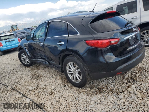 2017 Infiniti QX70 with VIN JN8CS1MW6HM415277, listed as a Copart auction lot 63038955 with 151,451 mi miles and Salvage title. Bid and sale history available at DreamBid. Image 2.