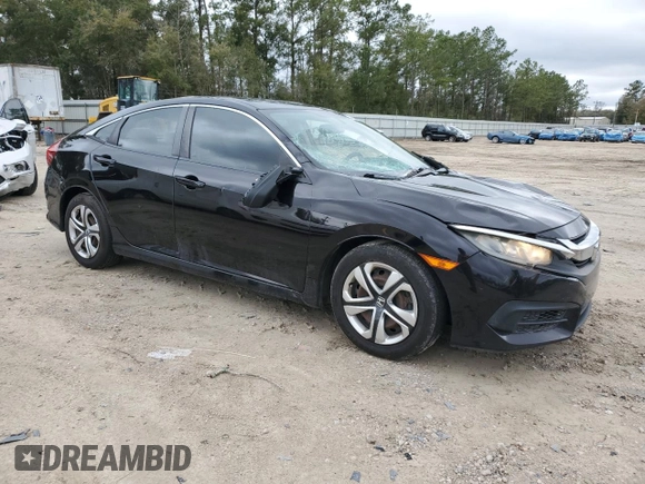 2016 Honda Civic Sedan LX with VIN 19XFC2F55GE089890, listed as a Copart auction lot 48227885 with 150,901 mi miles and Salvage Title. Bid and sale history available at carsss.com. Image 4.