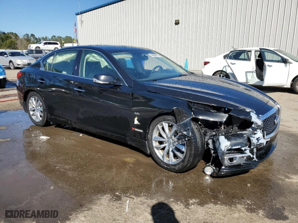 2017 Infiniti Q50 3.0t Premium with VIN JN1EV7AP5HM735138, listed as a Copart auction lot 43696675 with 107,317 mi miles and Salvage Title. Bid and sale history available at carsss.com. Image 4.