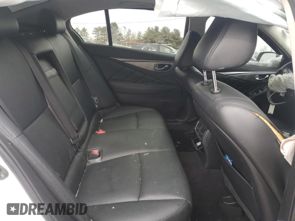 2016 Infiniti Q50 Premium with VIN JN1CV7AR5GM253082, listed as a Copart auction lot 43838735 with Not Provided miles and Salvage Title. Bid and sale history available at DreamBid. Image 10.