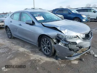 2016 Acura TLX V6 Advance with VIN 19UUB3F77GA002996, listed as a IAAI auction lot 41306941 with 12 mi miles. Bid and sale history available at carsss.com. Image 1.