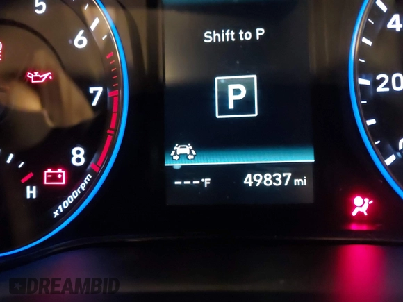 2021 Hyundai Kona Night Edition with VIN KM8K6CA5XMU677697, listed as a IAAI auction lot 41837994 with 49,837 mi miles and . Bid and sale history available at DreamBid. Image 15.