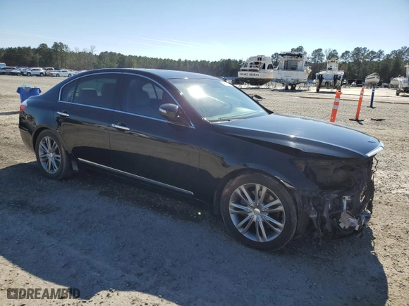 2010 Hyundai Genesis with VIN KMHGC4DF6AU072094, listed as a Copart auction lot 45290745 with 176,775 mi miles and Salvage Title. Bid and sale history available at carsss.com. Image 4.