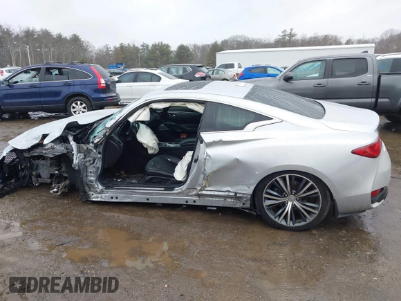2018 Infiniti Q60 3.0t LUXE with VIN JN1EV7EL4JM391184, listed as a IAAI auction lot 41688193 with 123,925 mi miles. Bid and sale history available at carsss.com. Image 15.