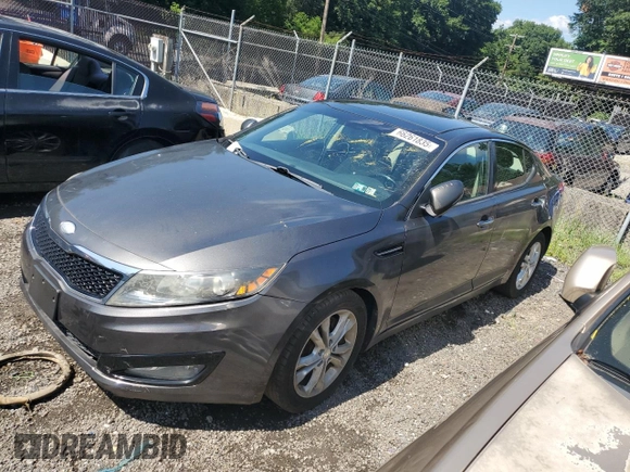 2013 Kia Optima EX с VIN 5XXGN4A72DG180637, выставлен на аукционе Copart как лот 66261835 с пробегом Не указан миль и Списание • Salvage title. История ставок и продаж доступна на DreamBid. Изображение 1.