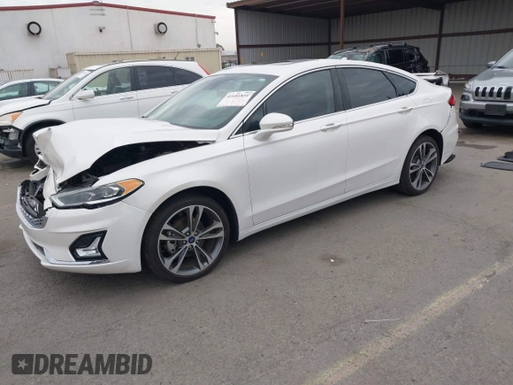2020 Ford Fusion Titanium with VIN 3FA6P0K92LR103416, listed as a IAAI auction lot 41681810 with 54,902 mi miles and . Bid and sale history available at DreamBid. Image 17.