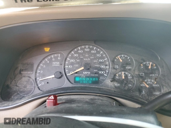 2002 Chevrolet Tahoe LS with VIN 1GNEC13V22R278981, listed as a Copart auction lot 87921455 with 318,518 mi miles and Salvage Title. Bid and sale history available at carsss.com. Image 9.
