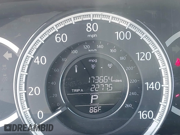 2013 Honda Accord LX z VIN 1HGCR2F38DA006341, wystawiony jako IAAI lot #42304220 z przebiegiem 173 664 mil mil oraz . Historia ofert i sprzedaży dostępna na DreamBid. Obrazek 16.