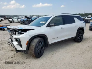 2025 Chevrolet Traverse z VIN 1GNERLRS3SJ140565, wystawiony jako Copart lot #57420765 z przebiegiem Nie podano mil oraz Szkoda całkowita • Salvage title. Historia ofert i sprzedaży dostępna na DreamBid. Obrazek 1.