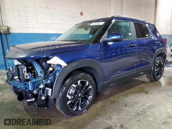 2022 Chevrolet TrailBlazer LT with VIN KL79MPS27NB136945, listed as a Copart auction lot 42689855 with 14,838 mi miles and Non Repairable. Bid and sale history available at DreamBid. Image 1.