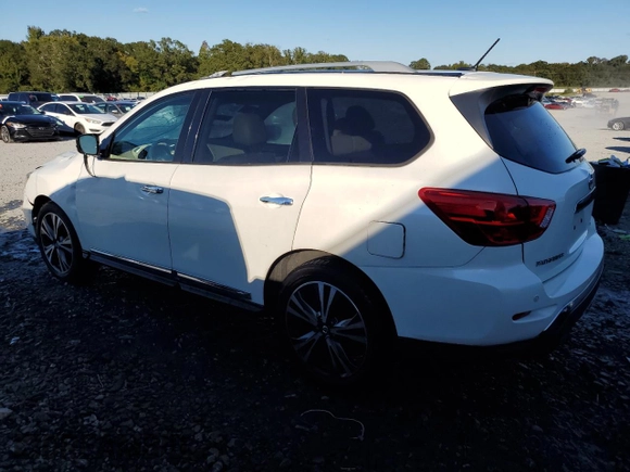 2017 Nissan Pathfinder Platinum with VIN 5N1DR2MN0HC600158, listed as a Copart auction lot 75987994 with 146,529 mi miles and Salvage Title. Bid and sale history available at carsss.com. Image 2.