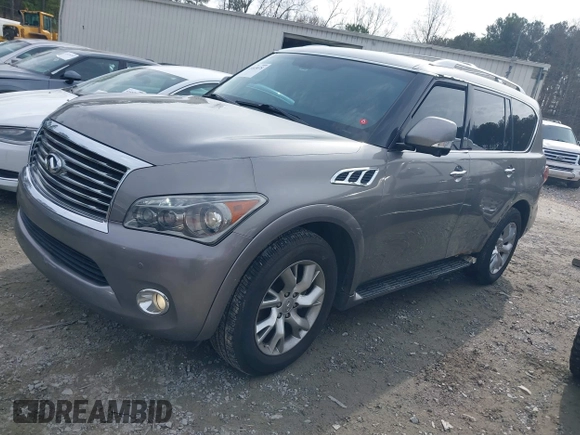 2012 Infiniti QX56 8-passenger with VIN JN8AZ2ND7C9716559, listed as a IAAI auction lot 41465078 with 184,373 mi miles and . Bid and sale history available at DreamBid. Image 17.