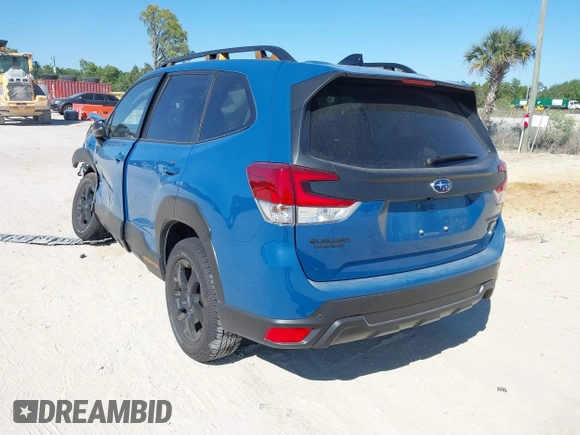 2024 Subaru Forester Wilderness with VIN JF2SKAJC3RH504740, listed as a IAAI auction lot 41822589 with 6,582 mi miles. Bid and sale history available at carsss.com. Image 3.