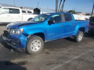 2021 Chevrolet Colorado 2WD Work Truck with VIN 1GCGSBEA3M1194786, listed as a Copart auction lot 84566144 with 86,818 mi miles and Salvage Title. Bid and sale history available at carsss.com. Image 1.