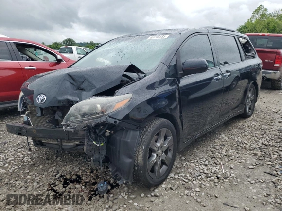2015 Toyota Sienna SE with VIN 5TDXK3DC6FS689563, listed as a Copart auction lot 60798185 with 170,128 mi miles and Salvage title. Bid and sale history available at DreamBid. Image 1.