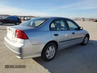 2004 Honda Civic VP with VIN 2HGES16344H616696, listed as a Copart auction lot 60273924 with 163,378 mi miles and Salvage title. Bid and sale history available at DreamBid. Image 3.