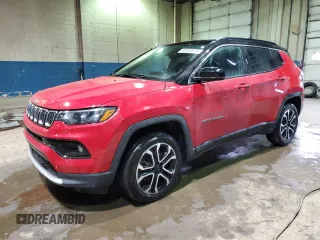 2024 Jeep Compass Limited with VIN 3C4NJDCNXRT594128, listed as a Copart auction lot 88882875 with 19,277 mi miles and Salvage title. Bid and sale history available at DreamBid. Image 1.