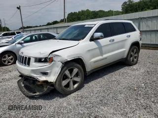 2016 Jeep Grand Cherokee Limited 75th Anniversary with VIN 1C4RJEBG0GC358588, listed as a Copart auction lot 57585695 with 221,460 mi miles and Salvage title. Bid and sale history available at DreamBid. Image 1.