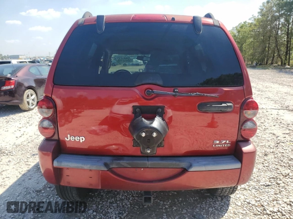 2006 Jeep Liberty Limited with VIN 1J4GK58K76W193789, listed as a Copart auction lot 50452715 with 115,381 mi miles and Salvage title. Bid and sale history available at DreamBid. Image 6.