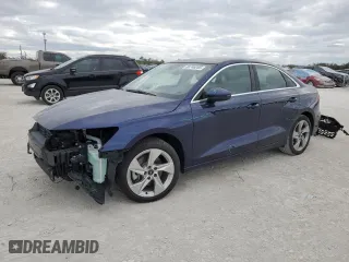2022 Audi A3 Premium with VIN WAUAUDGY9NA076911, listed as a Copart auction lot 88746285 with 16,030 mi miles and Salvage Title. Bid and sale history available at carsss.com. Image 1.