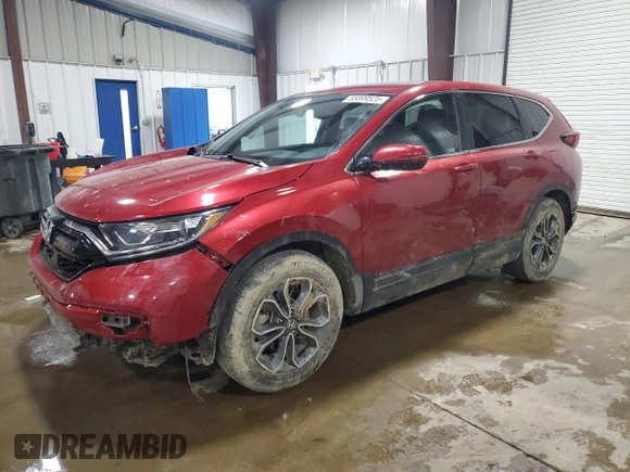 2021 Honda CR-V EX-L z VIN 7FARW1H85ME011111, wystawiony jako Copart lot #55899525 z przebiegiem 36 648 mil mil oraz Szkoda całkowita • Salvage title. Historia ofert i sprzedaży dostępna na DreamBid. Obrazek 1.