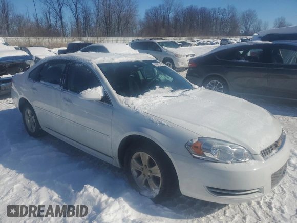 2014 Chevrolet Impala LS with VIN 2G1WA5E32E1111161, listed as a Copart auction lot 44968185 with 74,882 mi miles and Salvage Title. Bid and sale history available at DreamBid. Image 4.