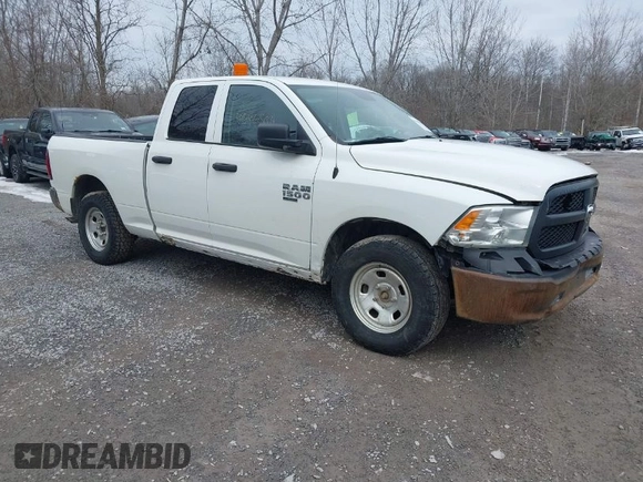 2019 Ram 1500 Tradesman z VIN 1C6RR7FG6KS626077, wystawiony jako IAAI lot #41686501 z przebiegiem 86 338 mil mil oraz . Historia ofert i sprzedaży dostępna na DreamBid. Obrazek 1.