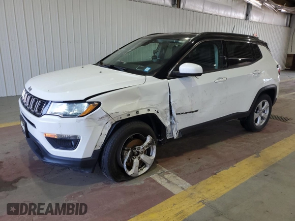2020 Jeep Compass Latitude with VIN 3C4NJDBB8LT112495, listed as a Copart auction lot 60070765 with 63,055 mi miles and Salvage title. Bid and sale history available at DreamBid. Image 1.