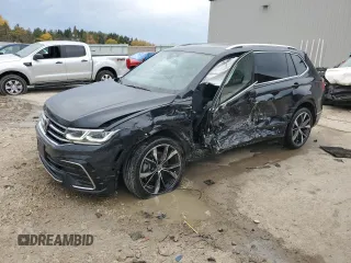2022 Volkswagen Tiguan SEL R-Line with VIN 3VV4B7AX7NM057298, listed as a Copart auction lot 76698324 with 44,913 mi miles and Salvage Title. Bid and sale history available at carsss.com. Image 1.