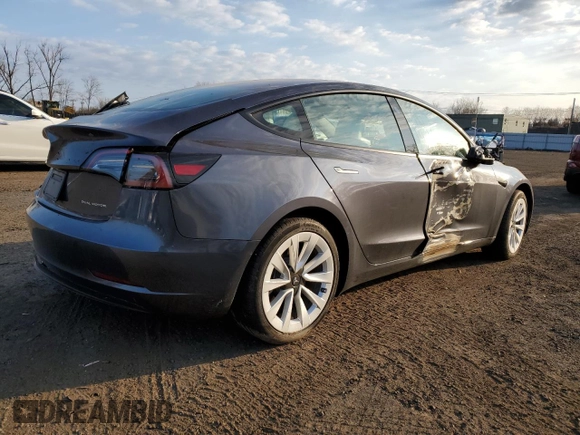 2023 Tesla Model 3 Long Range with VIN 5YJ3E1EBXPF660900, listed as a Copart auction lot 48923265 with 9,954 mi miles and Salvage Title. Bid and sale history available at DreamBid. Image 3.
