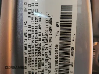 2014 Acura RDX Tech Pkg with VIN 5J8TB3H54EL009090, listed as a Copart auction lot 47875765 with 54,115 mi miles and Salvage Title. Bid and sale history available at carsss.com. Image 14.