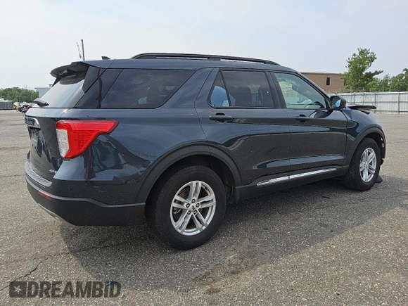 2023 Ford Explorer XLT z VIN 1FMSK8DHXPGA17886, wystawiony jako Copart lot #59276655 z przebiegiem 93 187 mil mil oraz Szkoda całkowita • Salvage title. Historia ofert i sprzedaży dostępna na DreamBid. Obrazek 3.