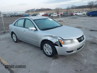 2007 Hyundai Sonata GLS with VIN 5NPET46C87H247320, listed as a IAAI auction lot 41870139 with 121,412 mi miles and . Bid and sale history available at DreamBid. Image 1.