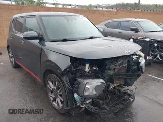 2021 Kia Soul GT-Line with VIN KNDJ63AU0M7791701, listed as a IAAI auction lot 41741468 with 54,715 mi miles and . Bid and sale history available at DreamBid. Image 1.