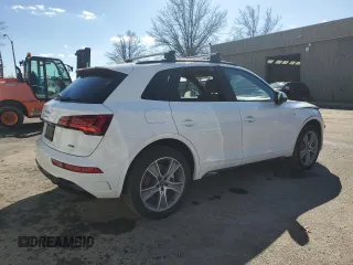 2025 Audi Q5 S line Premium z VIN WA1GAAFY0S2020331, wystawiony jako Copart lot #45718875 z przebiegiem 7314 mil mil oraz Tytuł czysty. Historia ofert i sprzedaży dostępna na DreamBid. Obrazek 3.