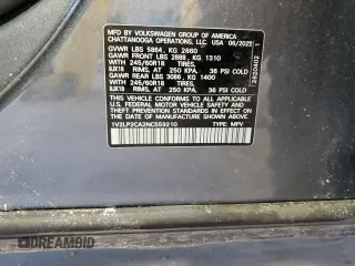 2022 Volkswagen Atlas SE z VIN 1V2LP2CA2NC559210, wystawiony jako Copart lot #44825045 z przebiegiem 43 511 mil mil oraz Szkoda całkowita • Salvage title. Historia ofert i sprzedaży dostępna na DreamBid. Obrazek 14.