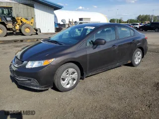 2014 Honda Civic Sedan LX with VIN 2HGFB2F51EH554736, listed as a Copart auction lot 54379215 with 166,288 mi miles and Clean Title. Bid and sale history available at carsss.com. Image 1.