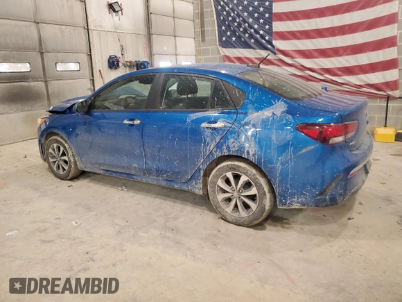2021 Kia Rio S with VIN 3KPA24AD2ME376655, listed as a Copart auction lot 43050525 with 52,162 mi miles and Salvage Title. Bid and sale history available at carsss.com. Image 2.