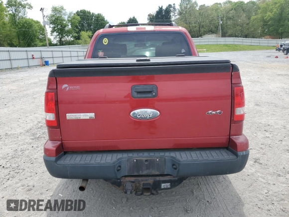 2007 Ford Explorer Sport Trac XLT with VIN 1FMEU51K97UA20995, listed as a Copart auction lot 52847805 with 113,950 mi miles and Clean title. Bid and sale history available at DreamBid. Image 6.