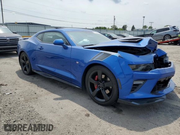 2017 Chevrolet Camaro 2SS with VIN 1G1FH1R76H0122035, listed as a Copart auction lot 57768925 with 56,463 mi miles and Salvage title. Bid and sale history available at DreamBid. Image 4.