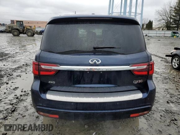 2021 Infiniti QX80 SENSORY with VIN JN8AZ2BC1M9476079, listed as a Copart auction lot 45186345 with 60,368 mi miles and Salvage Title. Bid and sale history available at carsss.com. Image 6.