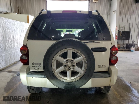 2006 Jeep Liberty Limited with VIN 1J4GL58K26W169185, listed as a Copart auction lot 55209035 with 123,186 mi miles and Salvage Title. Bid and sale history available at carsss.com. Image 6.